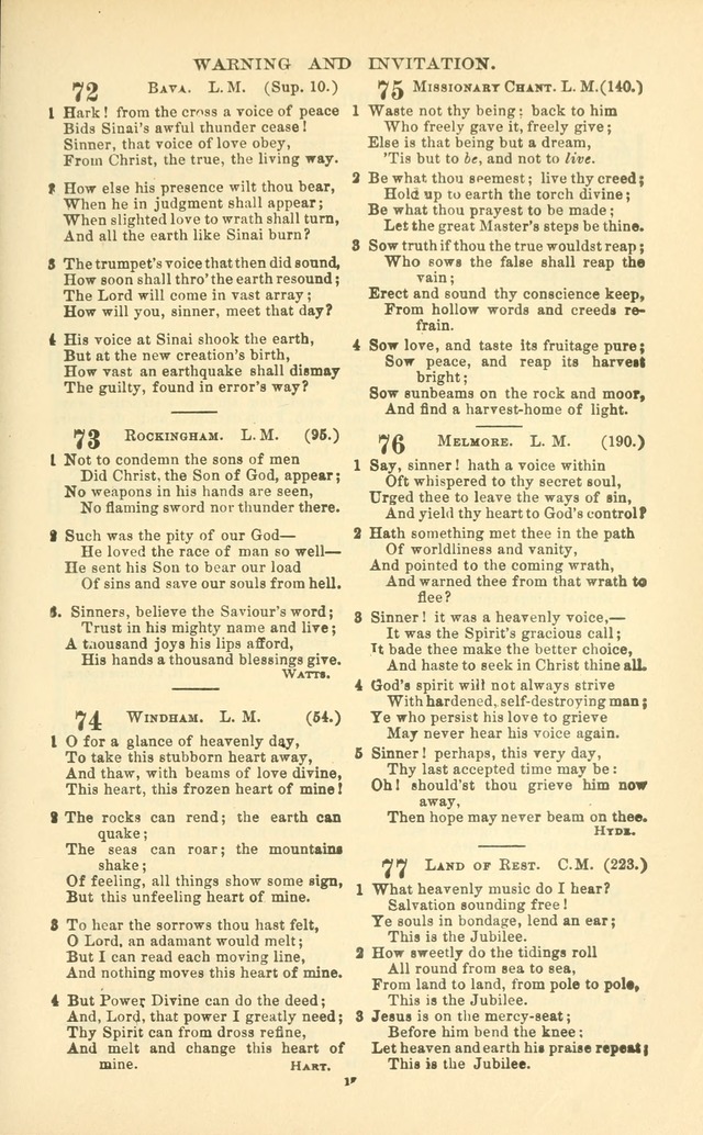 The New Jubilee Harp: or Christian hymns and songs. a new collection of hymns and tunes for public and social worship (With supplement) page 423