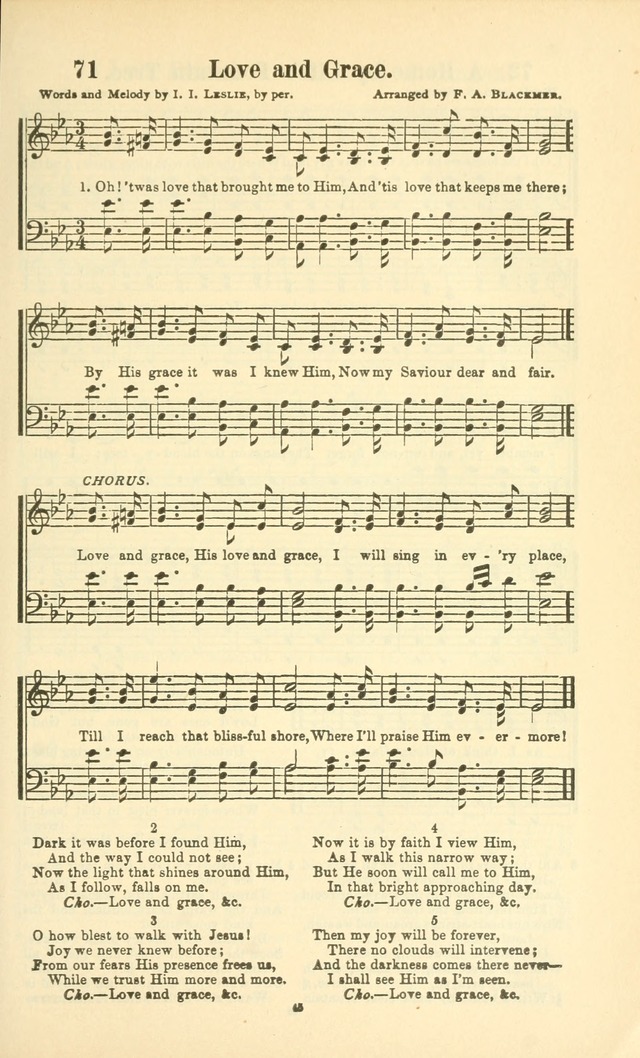 The New Jubilee Harp: or Christian hymns and songs. a new collection of hymns and tunes for public and social worship (With supplement) page 45