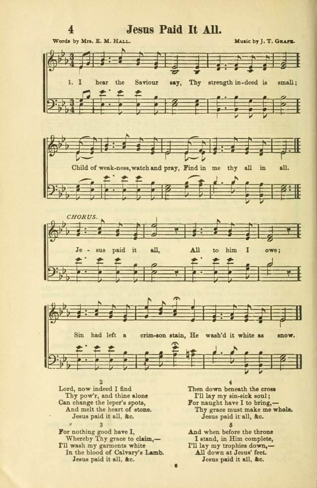 The New Jubilee Harp: or Christian hymns and songs. a new collection of hymns and tunes for public and social worship (With supplement) page 6