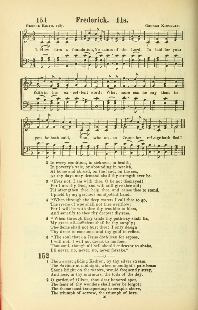 The New Jubilee Harp: or Christian hymns and songs. a new collection of hymns and tunes for public and social worship (With supplement) page 90