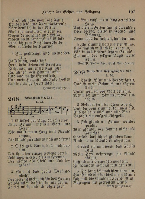 Der Neue Kleine Psalter: Zionslieder für den Gebrauch in Erbauungsstunden und Lagerversammlungen page 107