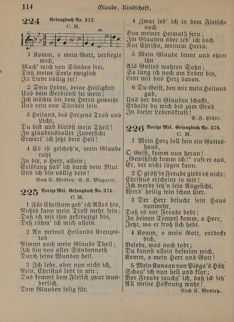 Der Neue Kleine Psalter: Zionslieder für den Gebrauch in Erbauungsstunden und Lagerversammlungen page 114