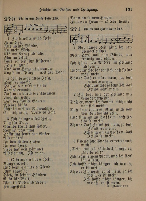 Der Neue Kleine Psalter: Zionslieder für den Gebrauch in Erbauungsstunden und Lagerversammlungen page 131