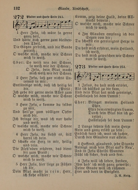 Der Neue Kleine Psalter: Zionslieder für den Gebrauch in Erbauungsstunden und Lagerversammlungen page 132