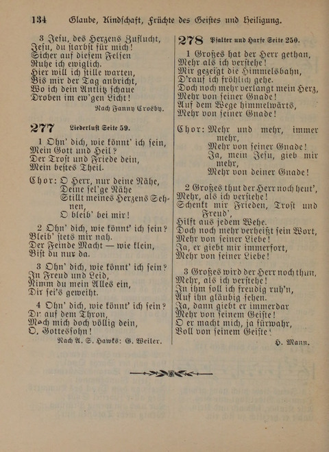 Der Neue Kleine Psalter: Zionslieder für den Gebrauch in Erbauungsstunden und Lagerversammlungen page 134