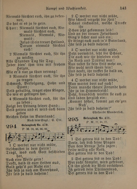 Der Neue Kleine Psalter: Zionslieder für den Gebrauch in Erbauungsstunden und Lagerversammlungen page 143