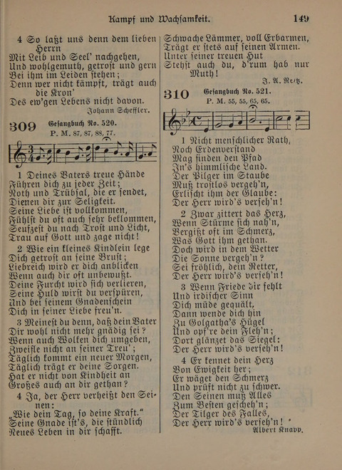 Der Neue Kleine Psalter: Zionslieder für den Gebrauch in Erbauungsstunden und Lagerversammlungen page 149