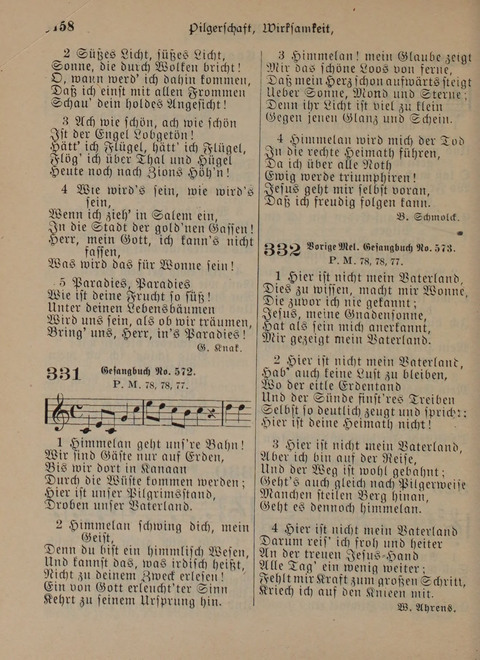 Der Neue Kleine Psalter: Zionslieder für den Gebrauch in Erbauungsstunden und Lagerversammlungen page 158