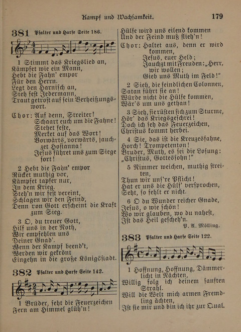 Der Neue Kleine Psalter: Zionslieder für den Gebrauch in Erbauungsstunden und Lagerversammlungen page 179