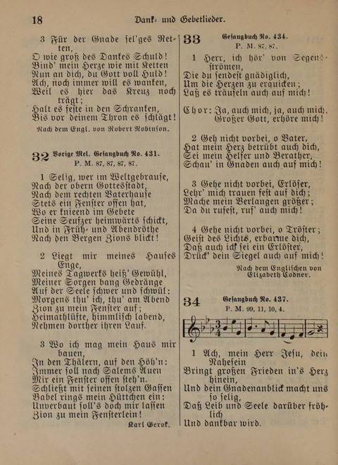 Der Neue Kleine Psalter: Zionslieder für den Gebrauch in Erbauungsstunden und Lagerversammlungen page 18