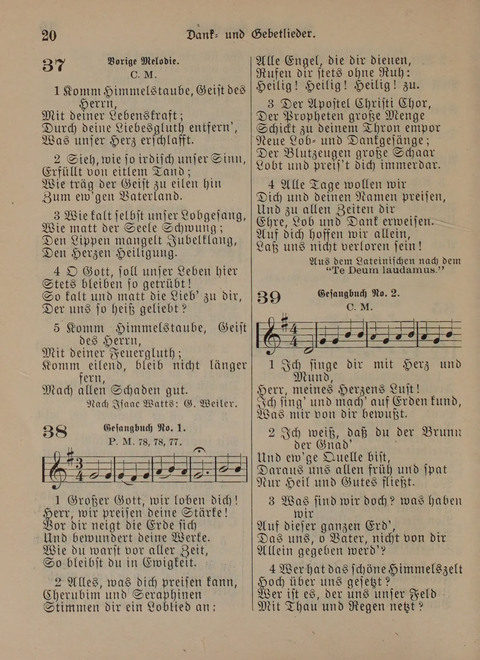 Der Neue Kleine Psalter: Zionslieder für den Gebrauch in Erbauungsstunden und Lagerversammlungen page 20