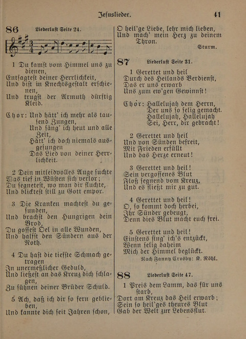 Der Neue Kleine Psalter: Zionslieder für den Gebrauch in Erbauungsstunden und Lagerversammlungen page 41