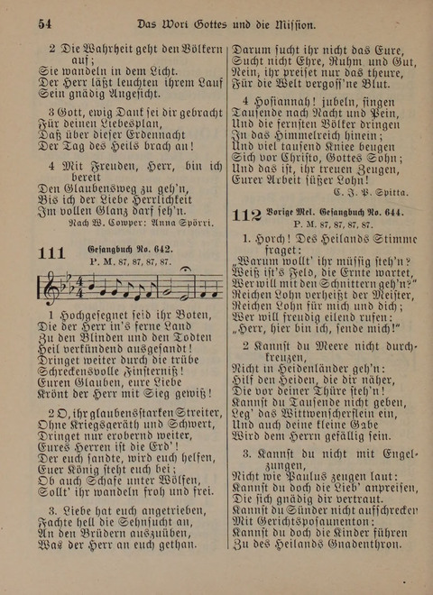 Der Neue Kleine Psalter: Zionslieder für den Gebrauch in Erbauungsstunden und Lagerversammlungen page 54