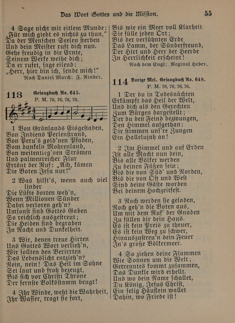 Der Neue Kleine Psalter: Zionslieder für den Gebrauch in Erbauungsstunden und Lagerversammlungen page 55