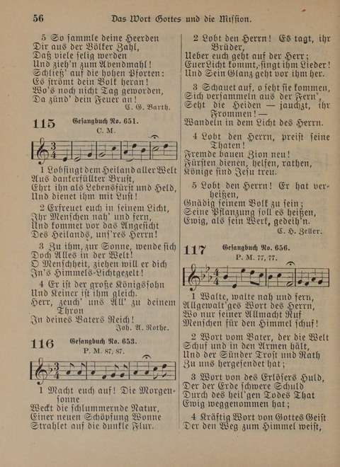 Der Neue Kleine Psalter: Zionslieder für den Gebrauch in Erbauungsstunden und Lagerversammlungen page 56