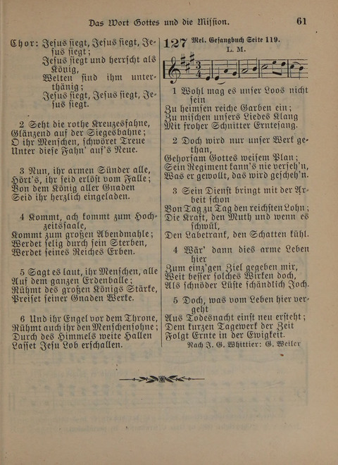 Der Neue Kleine Psalter: Zionslieder für den Gebrauch in Erbauungsstunden und Lagerversammlungen page 61