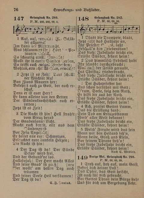 Der Neue Kleine Psalter: Zionslieder für den Gebrauch in Erbauungsstunden und Lagerversammlungen page 76