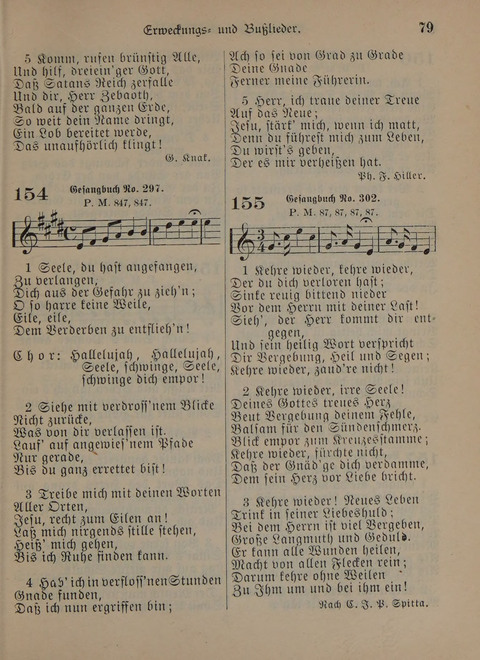 Der Neue Kleine Psalter: Zionslieder für den Gebrauch in Erbauungsstunden und Lagerversammlungen page 79