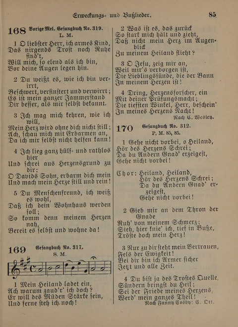 Der Neue Kleine Psalter: Zionslieder für den Gebrauch in Erbauungsstunden und Lagerversammlungen page 85