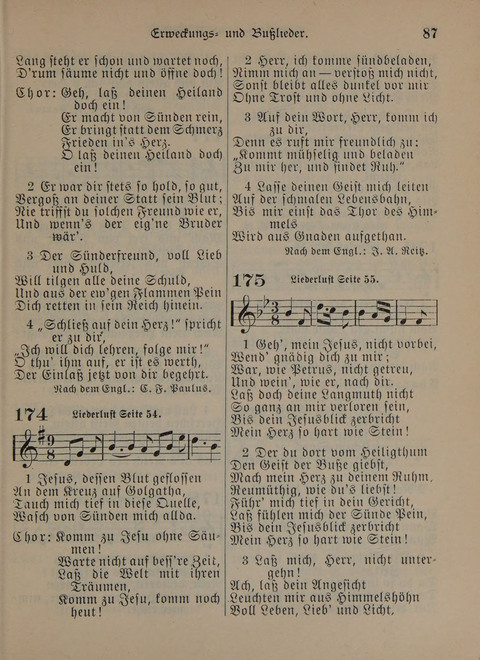 Der Neue Kleine Psalter: Zionslieder für den Gebrauch in Erbauungsstunden und Lagerversammlungen page 87