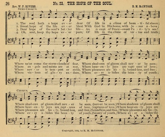 New Life No. 2: songs and tunes for Sunday schools, prayer meetings, and revival occasions page 26