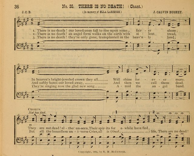 New Life No. 2: songs and tunes for Sunday schools, prayer meetings, and revival occasions page 36