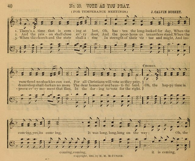 New Life No. 2: songs and tunes for Sunday schools, prayer meetings, and revival occasions page 40