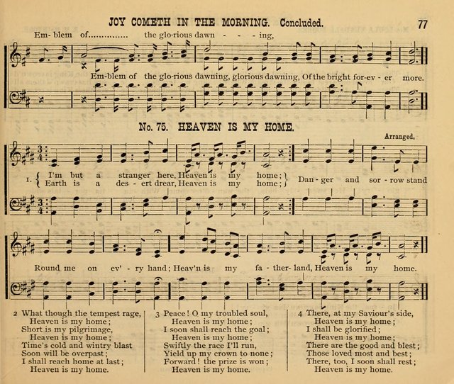 New Life No. 2: songs and tunes for Sunday schools, prayer meetings, and revival occasions page 77