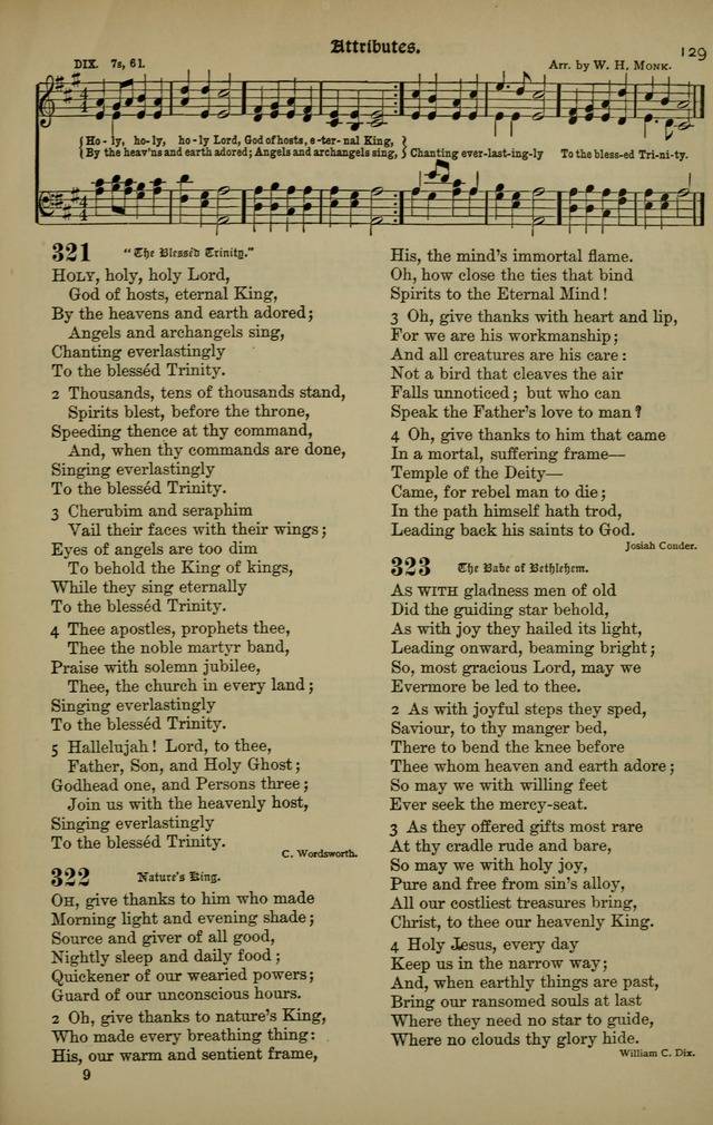 The New Laudes Domini: a selection of spiritual songs, ancient and modern for use in Baptist churches page 129