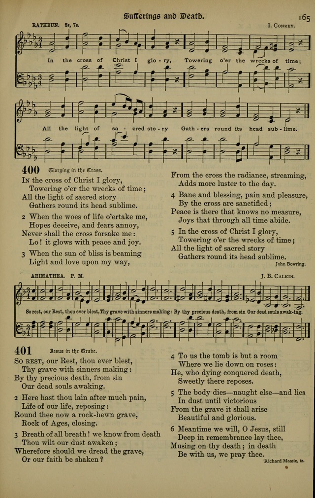 The New Laudes Domini: a selection of spiritual songs, ancient and modern for use in Baptist churches page 165