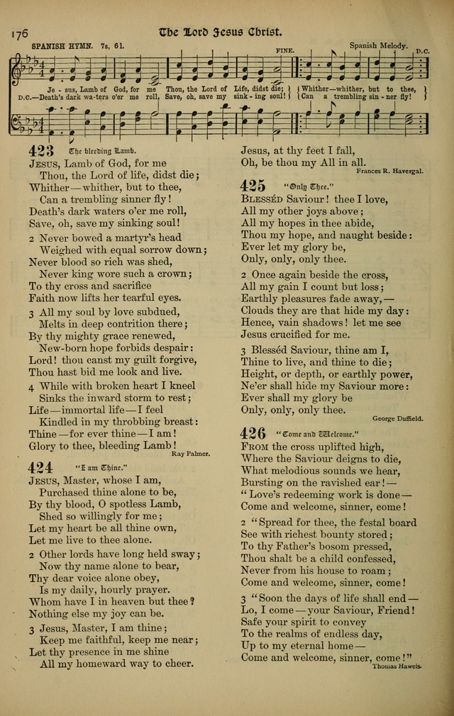 The New Laudes Domini: a selection of spiritual songs, ancient and modern for use in Baptist churches page 176