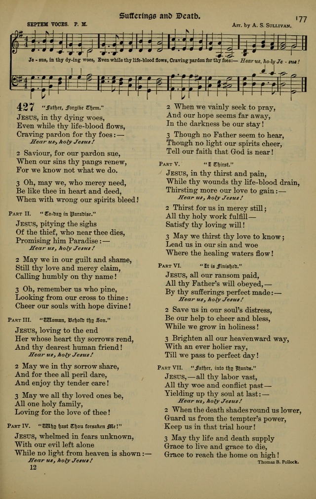 The New Laudes Domini: a selection of spiritual songs, ancient and modern for use in Baptist churches page 177