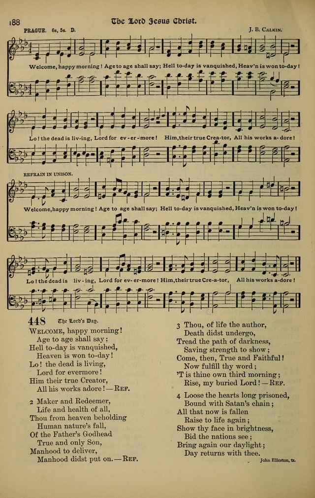 The New Laudes Domini: a selection of spiritual songs, ancient and modern for use in Baptist churches page 188