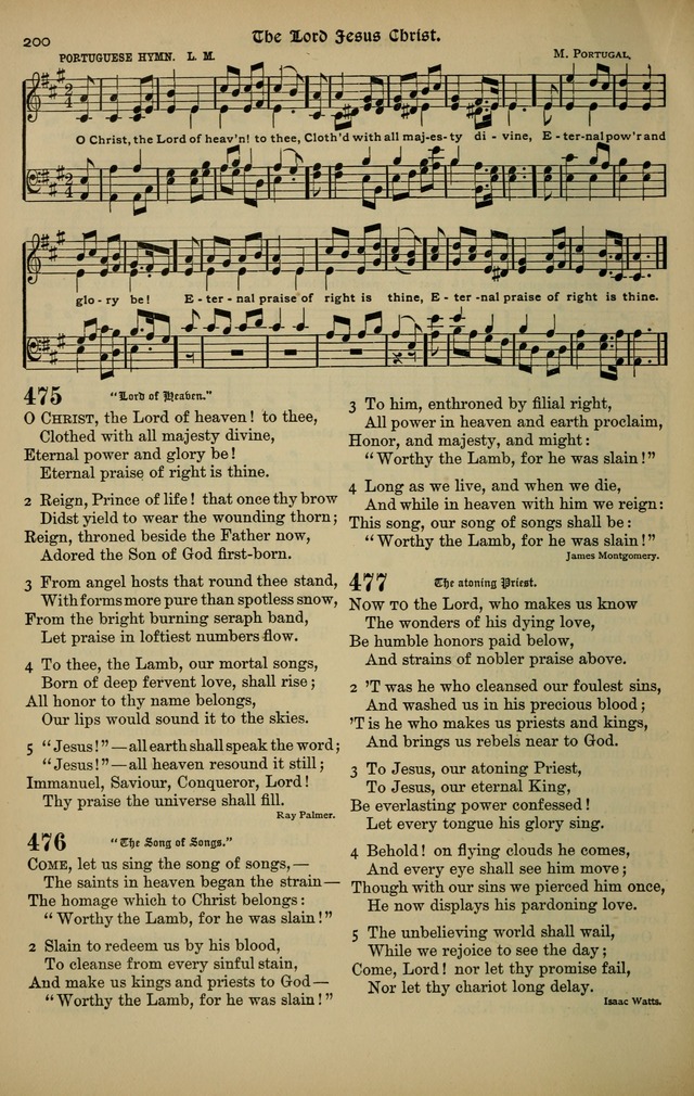 The New Laudes Domini: a selection of spiritual songs, ancient and modern for use in Baptist churches page 200