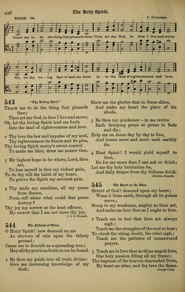 The New Laudes Domini: a selection of spiritual songs, ancient and modern for use in Baptist churches page 226