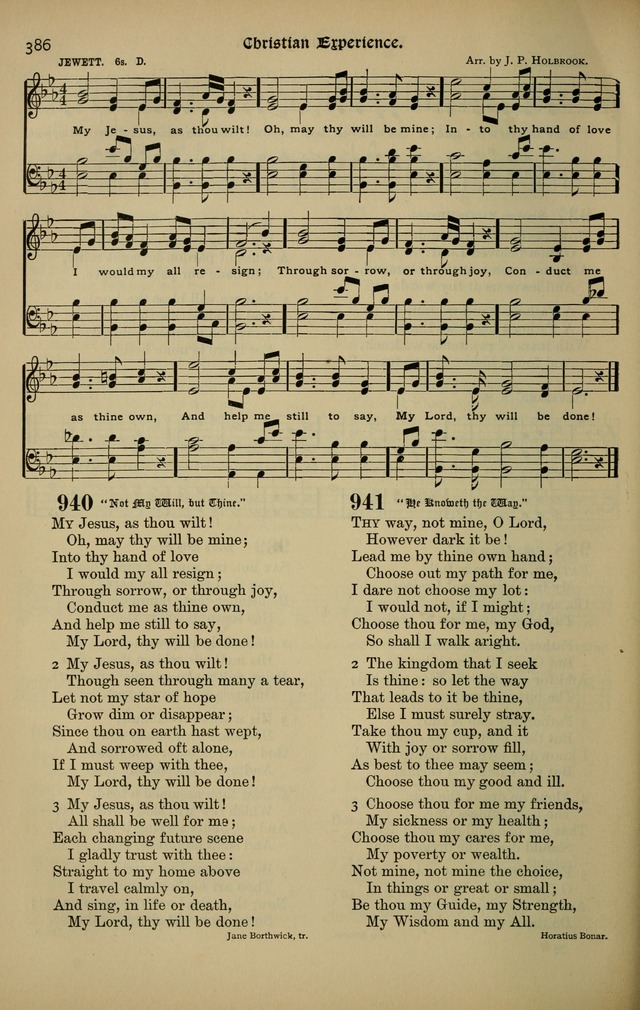 The New Laudes Domini: a selection of spiritual songs, ancient and modern for use in Baptist churches page 386