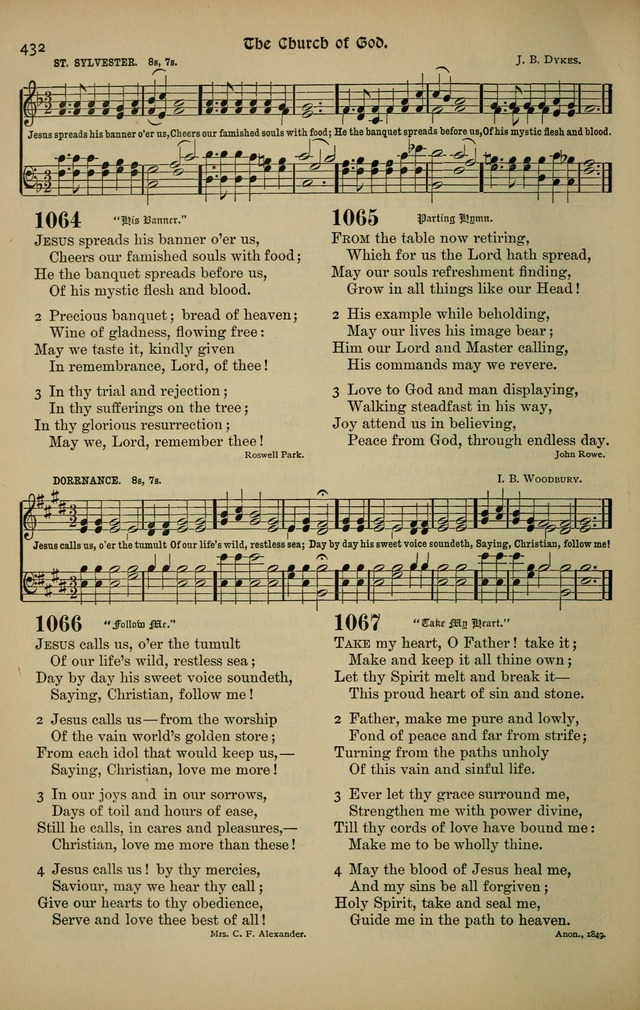 The New Laudes Domini: a selection of spiritual songs, ancient and modern for use in Baptist churches page 432