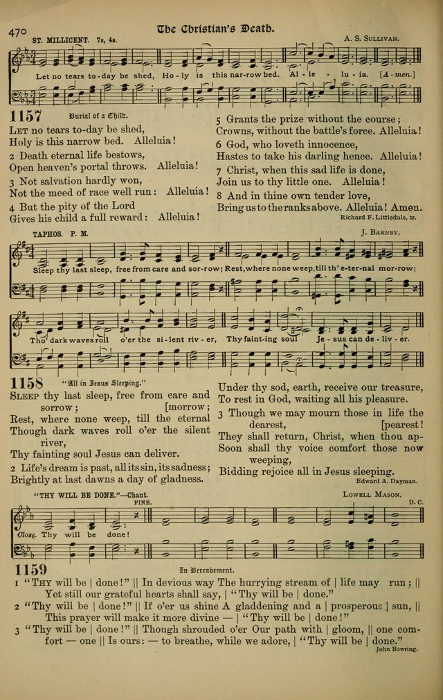 The New Laudes Domini: a selection of spiritual songs, ancient and modern for use in Baptist churches page 470