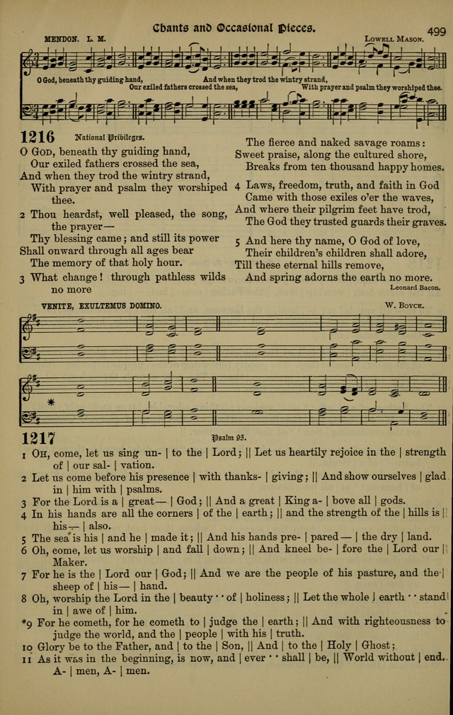 The New Laudes Domini: a selection of spiritual songs, ancient and modern for use in Baptist churches page 499