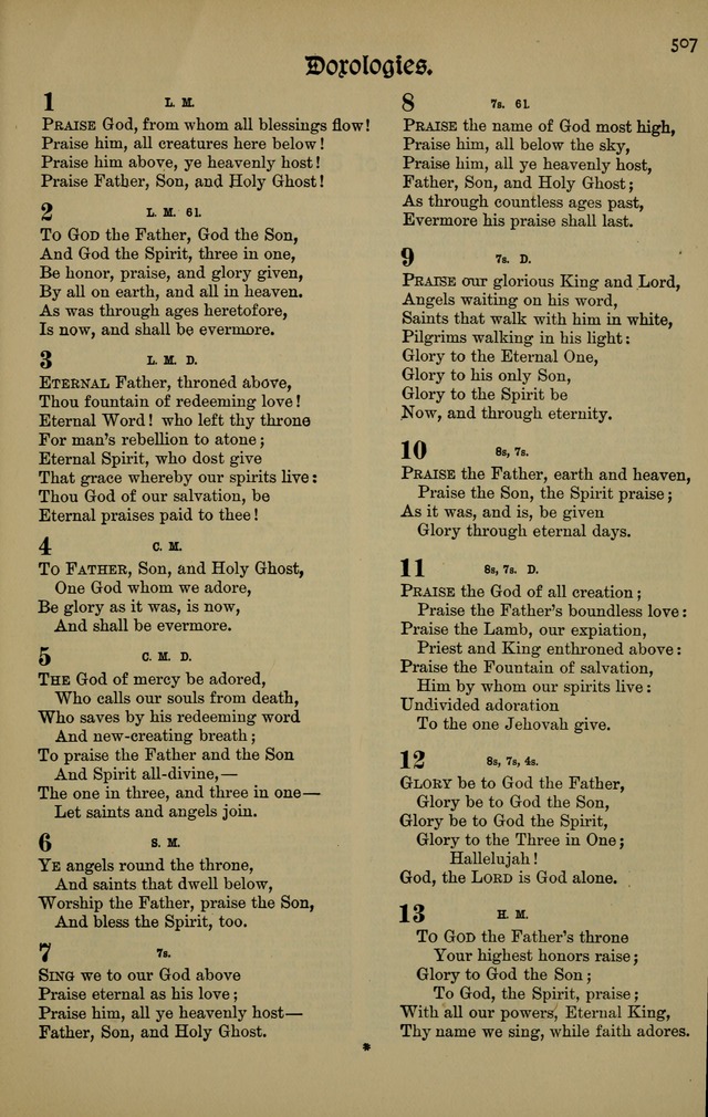 The New Laudes Domini: a selection of spiritual songs, ancient and modern for use in Baptist churches page 507