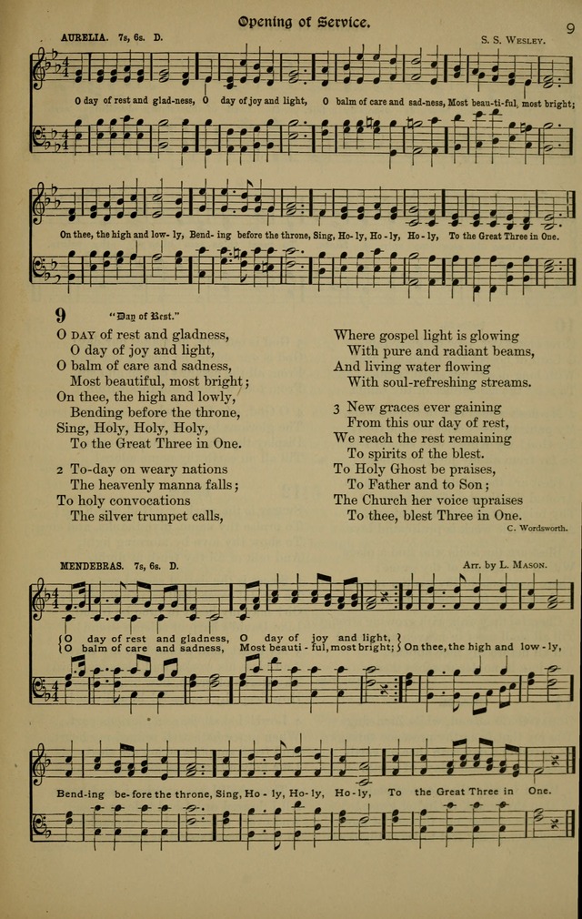 The New Laudes Domini: a selection of spiritual songs, ancient and modern for use in Baptist churches page 9