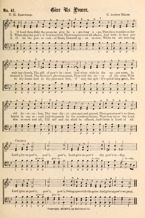 The New Life Hymnal page 41