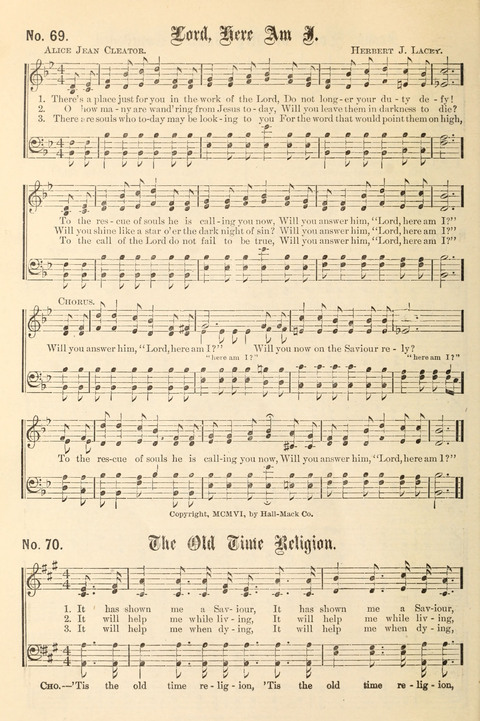 The New Life Hymnal page 68