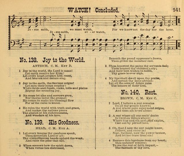 New Life: or, Songs and Tunes for Sunday-Schools, Prayer Meetings, and Private Occasions page 141