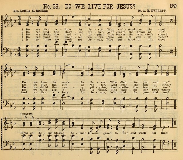 New Life: or, Songs and Tunes for Sunday-Schools, Prayer Meetings, and Private Occasions page 39