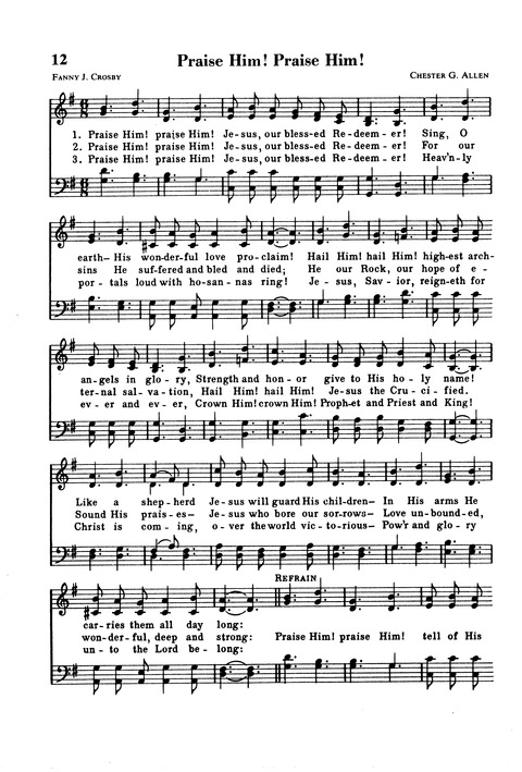 The New National Baptist Hymnal page 10