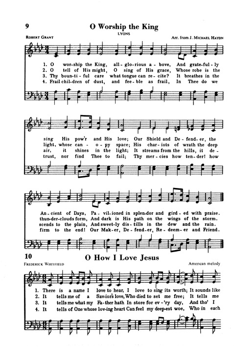 The New National Baptist Hymnal page 8