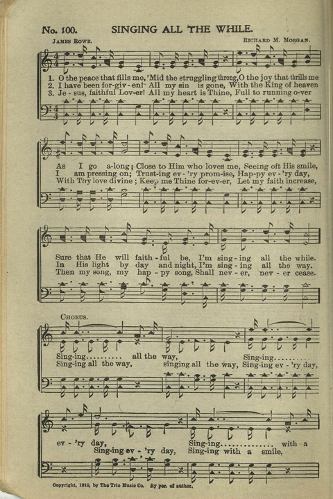 New Perfect Praise: for Sunday-schools, singing-schools, revivals, conventions and general use in Christian work and worship page 100