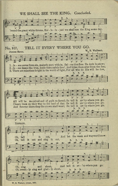 New Perfect Praise: for Sunday-schools, singing-schools, revivals, conventions and general use in Christian work and worship page 107