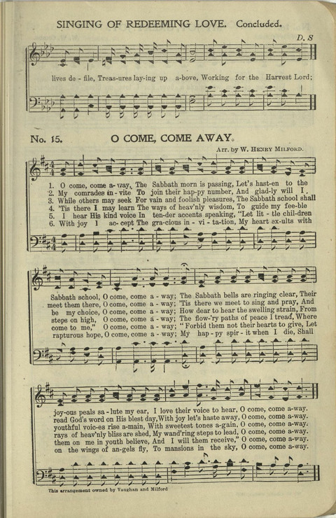 New Perfect Praise: for Sunday-schools, singing-schools, revivals, conventions and general use in Christian work and worship page 15